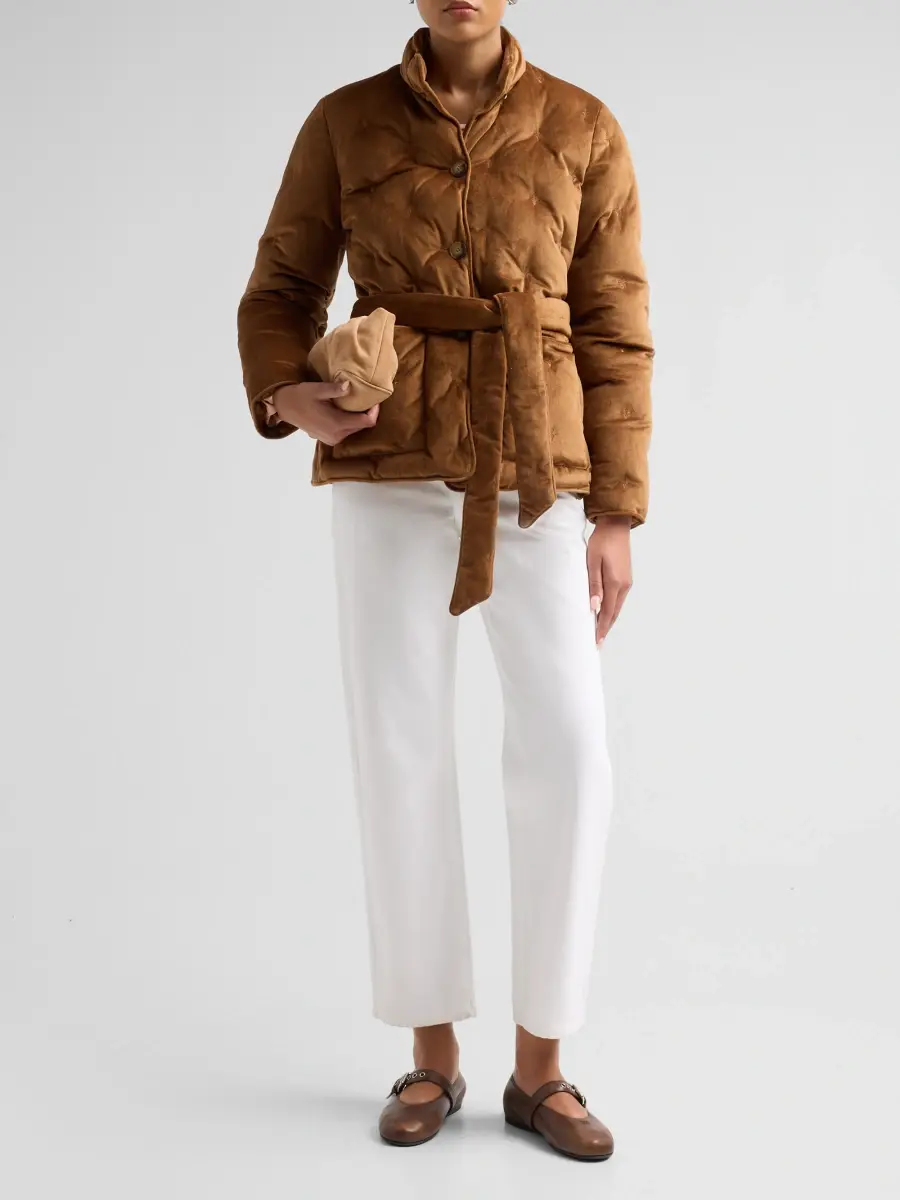Fleurette Women's Hudson Tufted Funnel Neck Jacket | Thumbnail 2 Fleurette Women's Hudson Tufted Funnel Neck Jacket | Thumbnail 2
