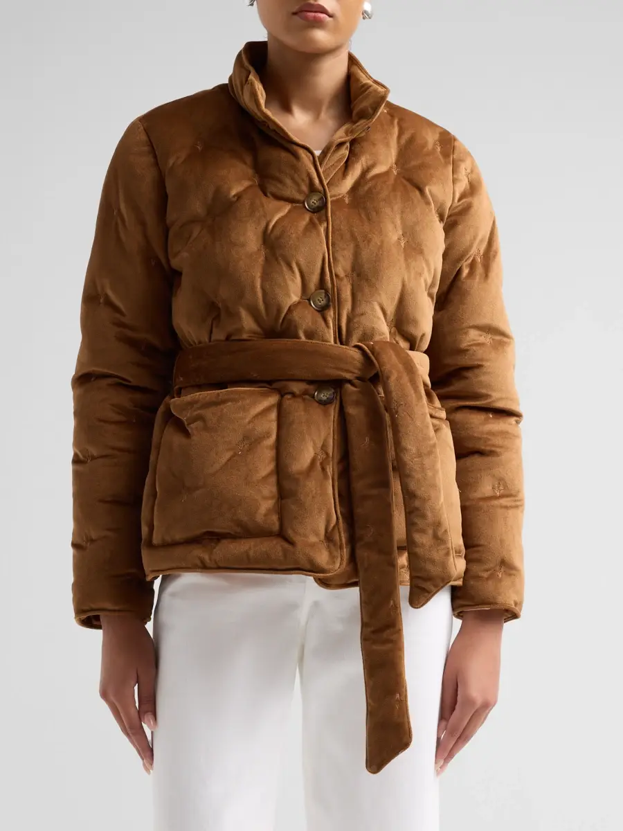 Fleurette Women's Hudson Tufted Funnel Neck Jacket | Thumbnail 4 Fleurette Women's Hudson Tufted Funnel Neck Jacket | Thumbnail 4