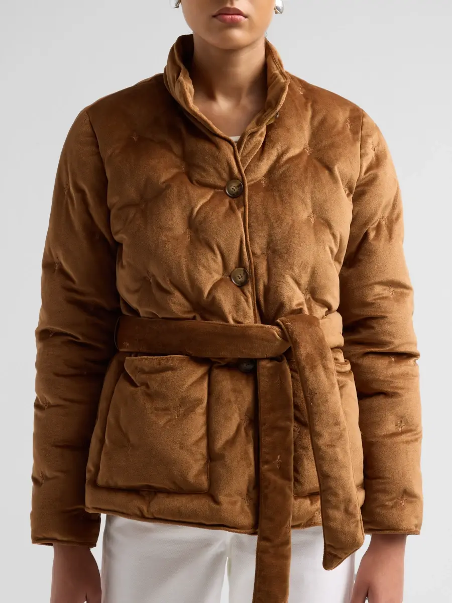 Fleurette Women's Hudson Tufted Funnel Neck Jacket | Thumbnail 5 Fleurette Women's Hudson Tufted Funnel Neck Jacket | Thumbnail 5