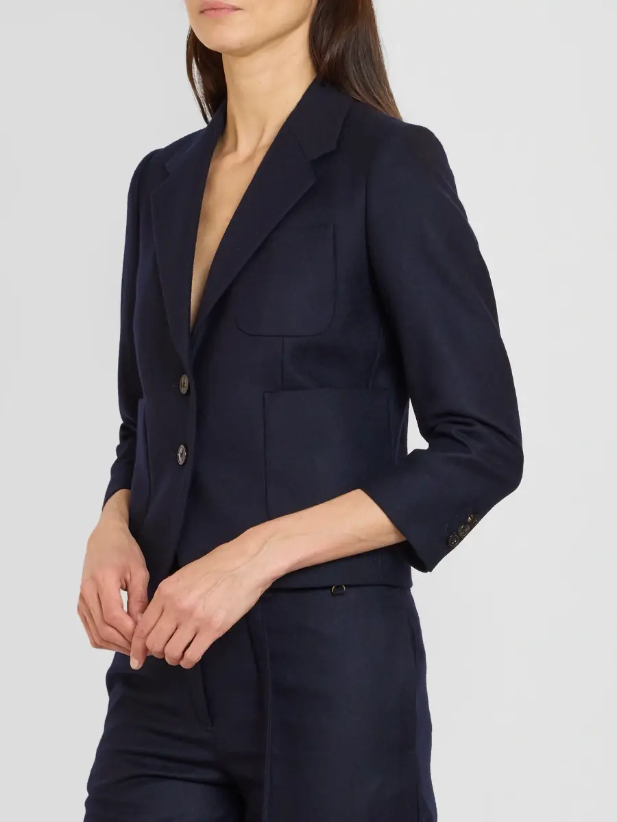 Dries Van Noten Women's Bamis Wool Crop Blazer | Thumbnail 4
