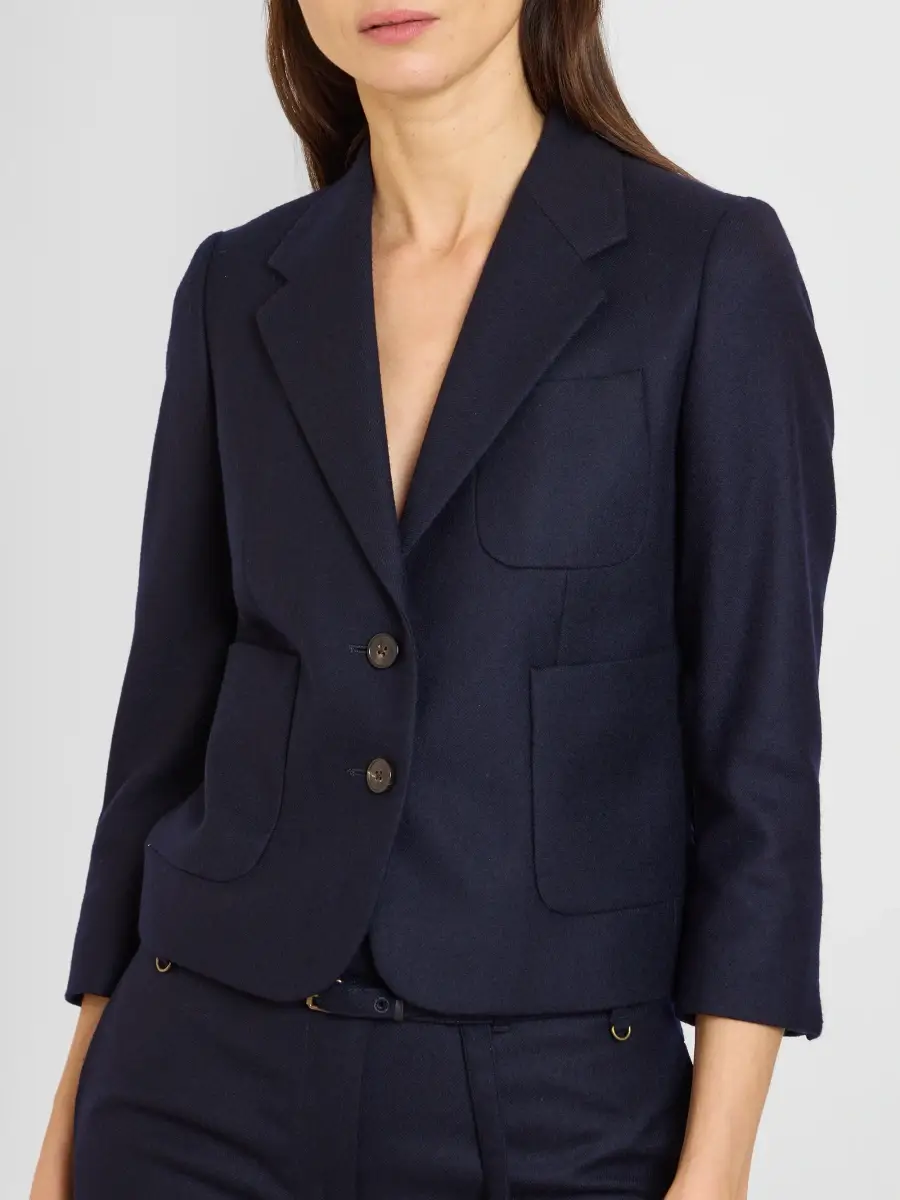 Dries Van Noten Women's Bamis Wool Crop Blazer | Thumbnail 5