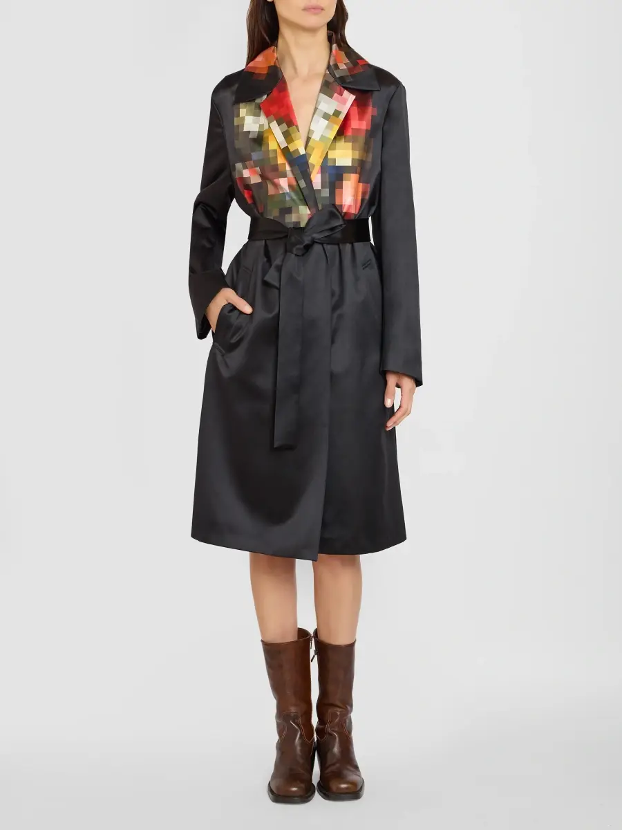 Dries Van Noten Women's Roltas Cotton-Silk Coat | Thumbnail 2 Dries Van Noten Women's Roltas Cotton-Silk Coat | Thumbnail 2