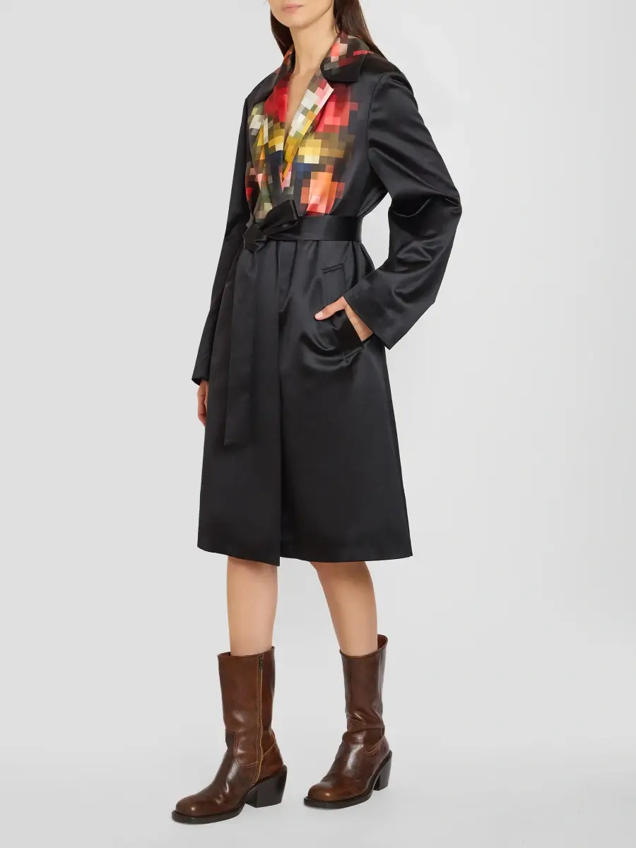 Dries Van Noten Women's Roltas Cotton-Silk Coat | Thumbnail 4 Dries Van Noten Women's Roltas Cotton-Silk Coat | Thumbnail 4