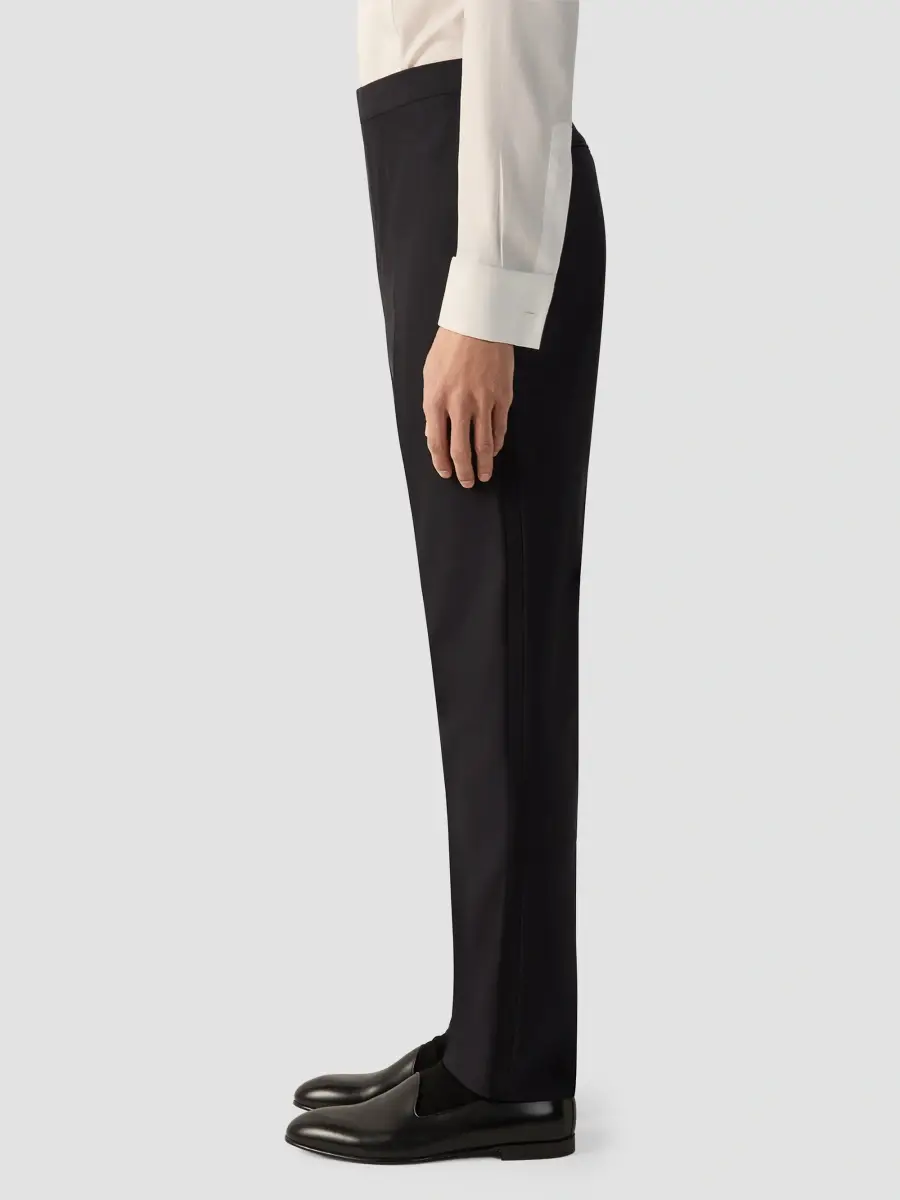 Zegna Men's Wool and Mohair Evening Pants | Thumbnail 4