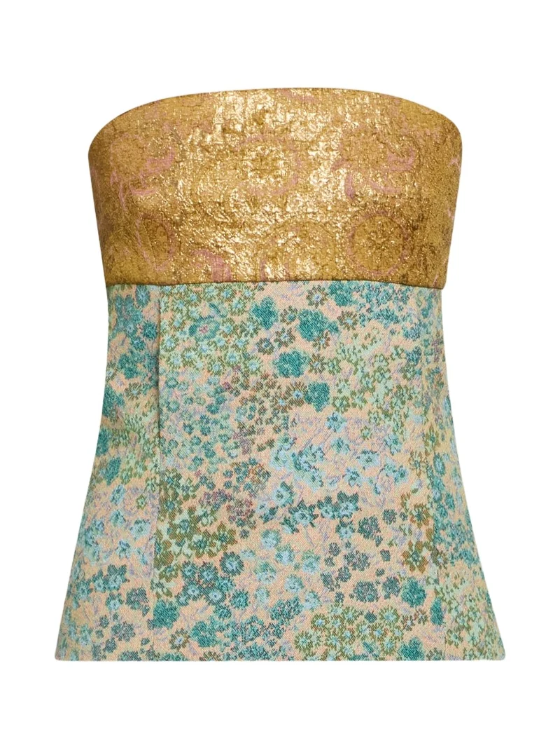 Women's Ciliasa Floral Strapless Top Women's Ciliasa Floral Strapless Top