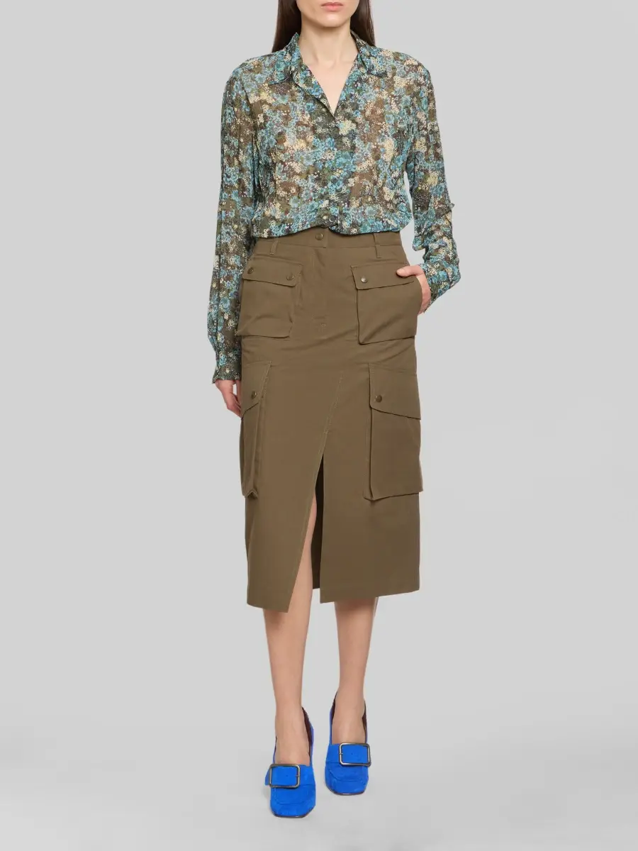Dries Van Noten Women's Sersy Cargo Midi Skirt | Thumbnail 2 Dries Van Noten Women's Sersy Cargo Midi Skirt | Thumbnail 2