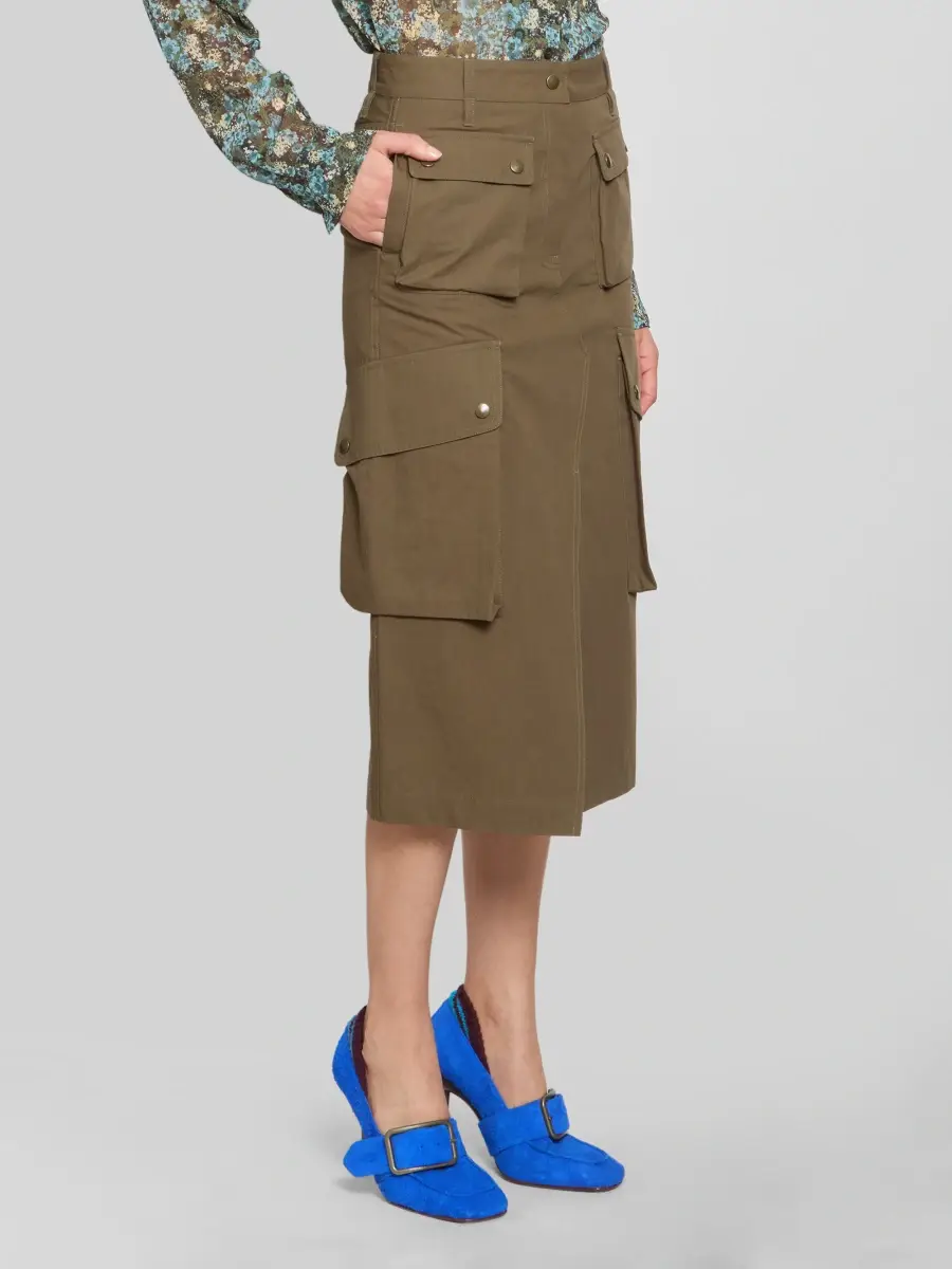 Dries Van Noten Women's Sersy Cargo Midi Skirt | Thumbnail 4 Dries Van Noten Women's Sersy Cargo Midi Skirt | Thumbnail 4