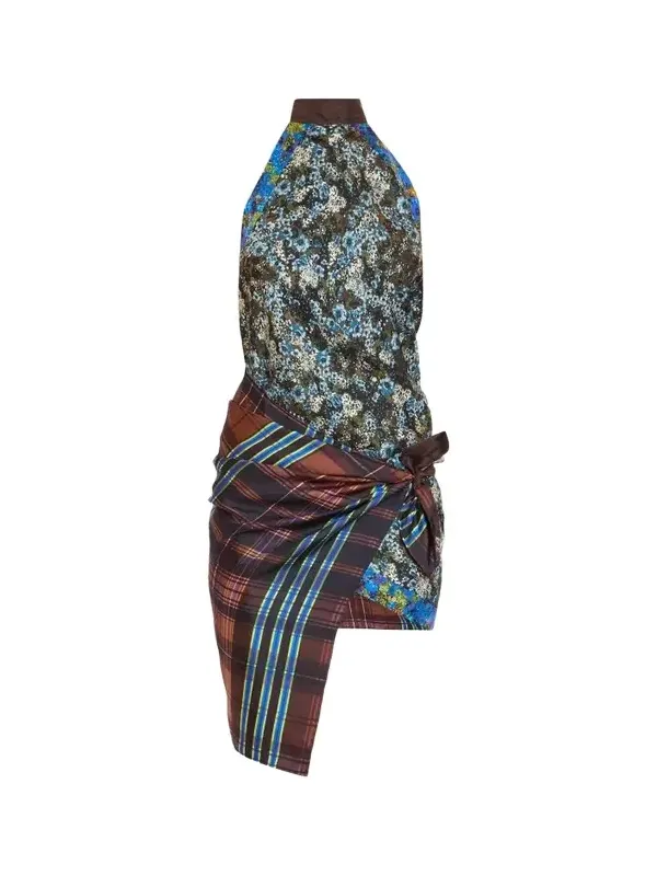 Women's Carfy Printed Silk Halter Top Women's Carfy Printed Silk Halter Top