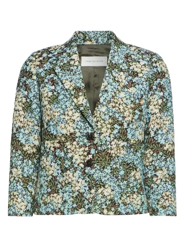 Dries Van Noten Women's Bamis Floral Cotton-Blend Jacket