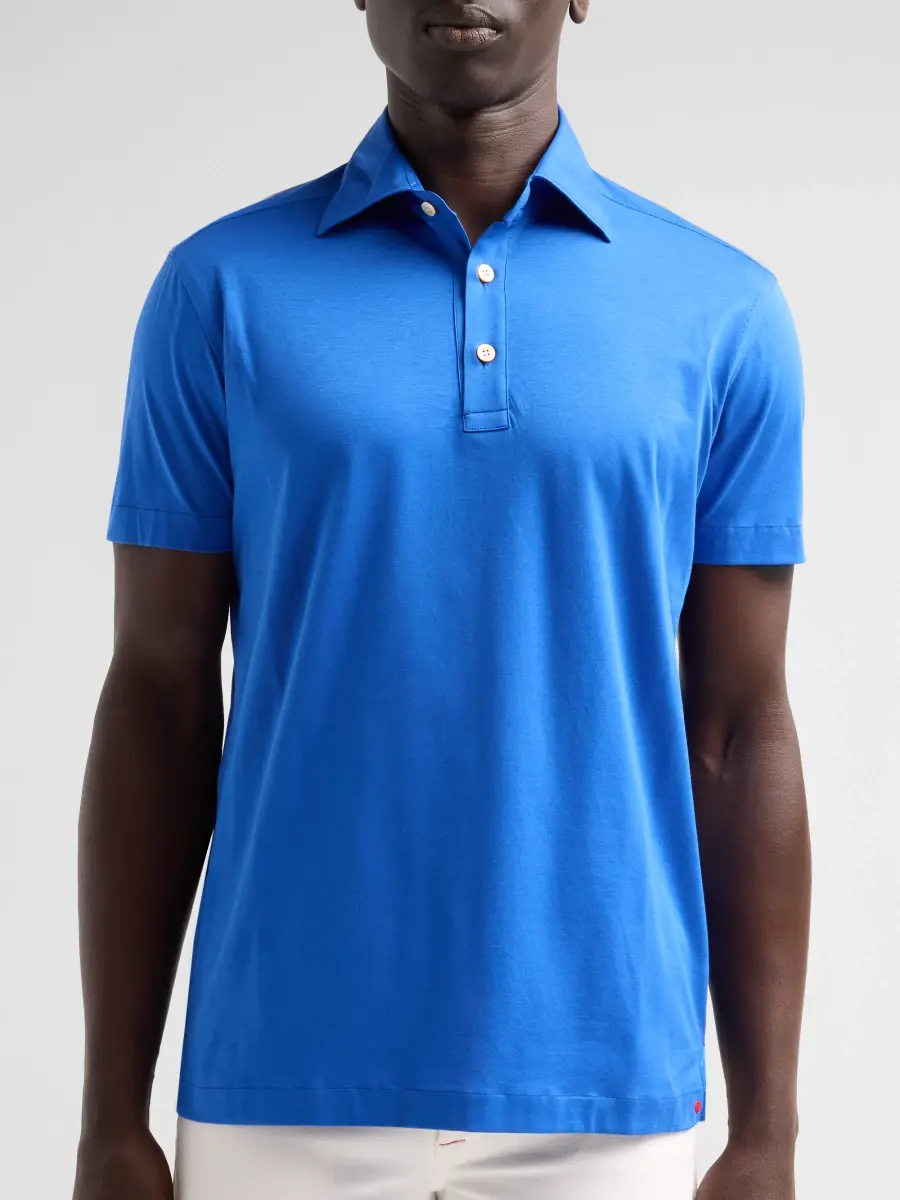 Kiton Men's Cotton Polo Shirt | Thumbnail 5 Kiton Men's Cotton Polo Shirt | Thumbnail 5