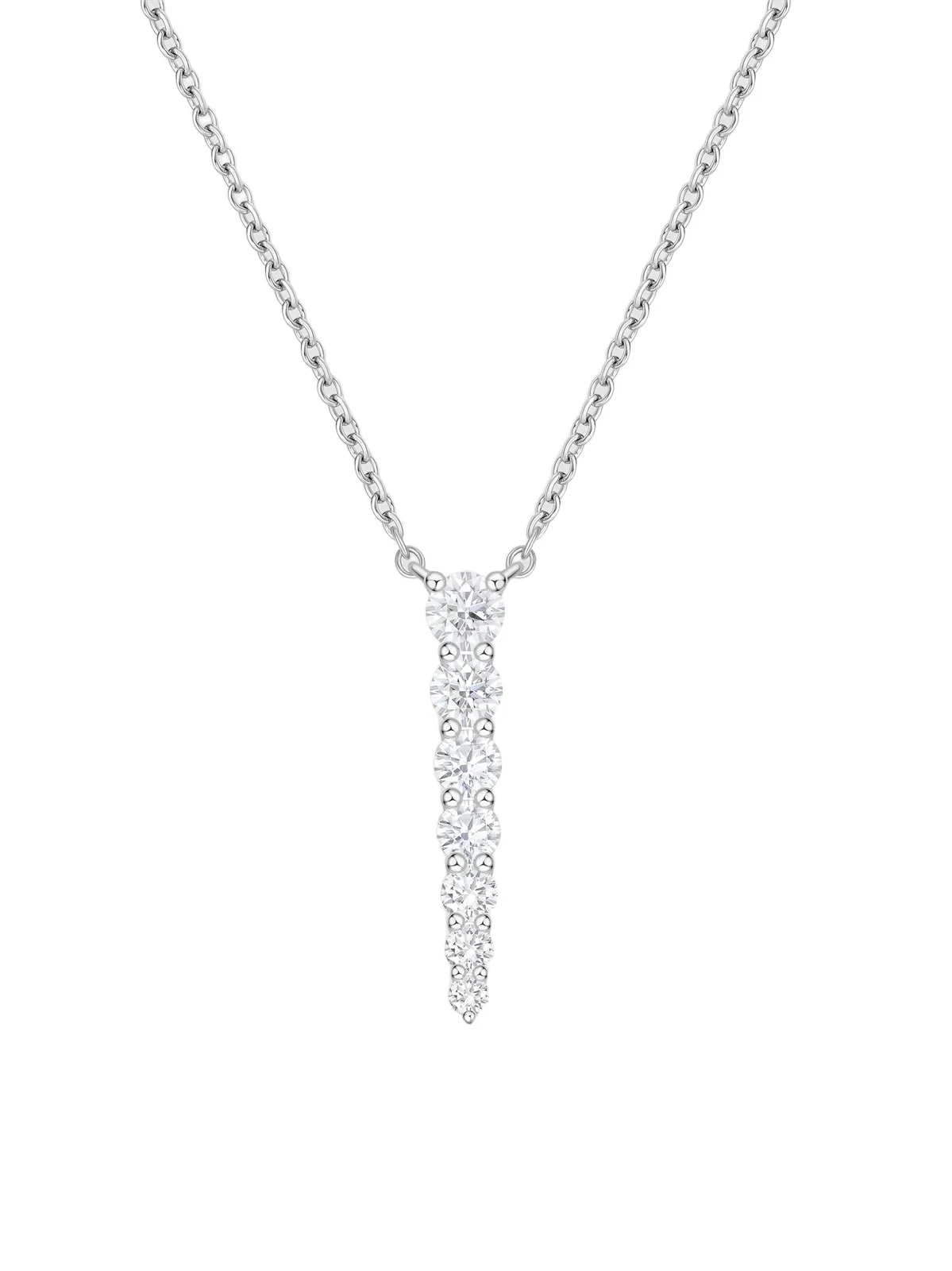 Mémoire Women's Identity 18K White Gold & 0.43-0.50 TCW Diamond Linear Pendant Necklace