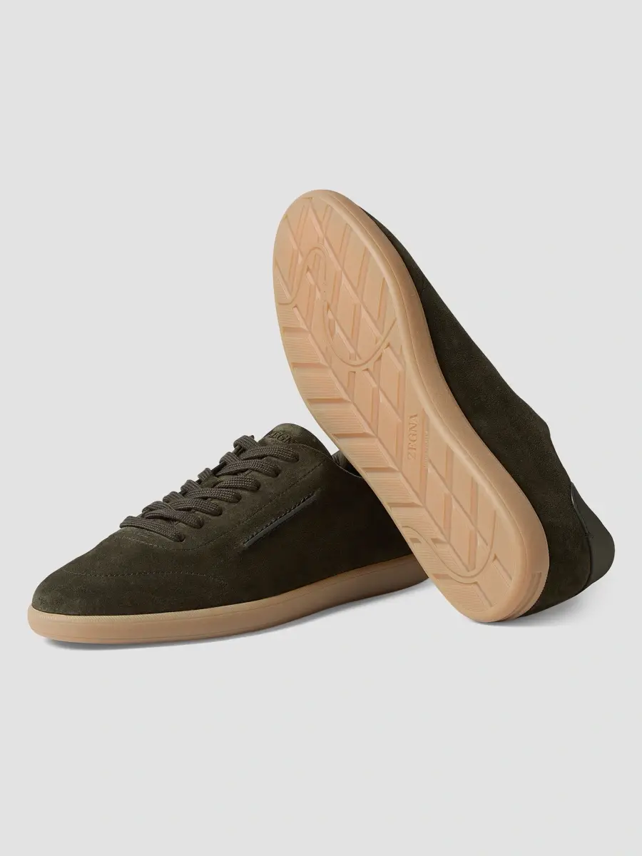 Zegna Men's 232 Suede Sneakers | Thumbnail 4 Zegna Men's 232 Suede Sneakers | Thumbnail 4