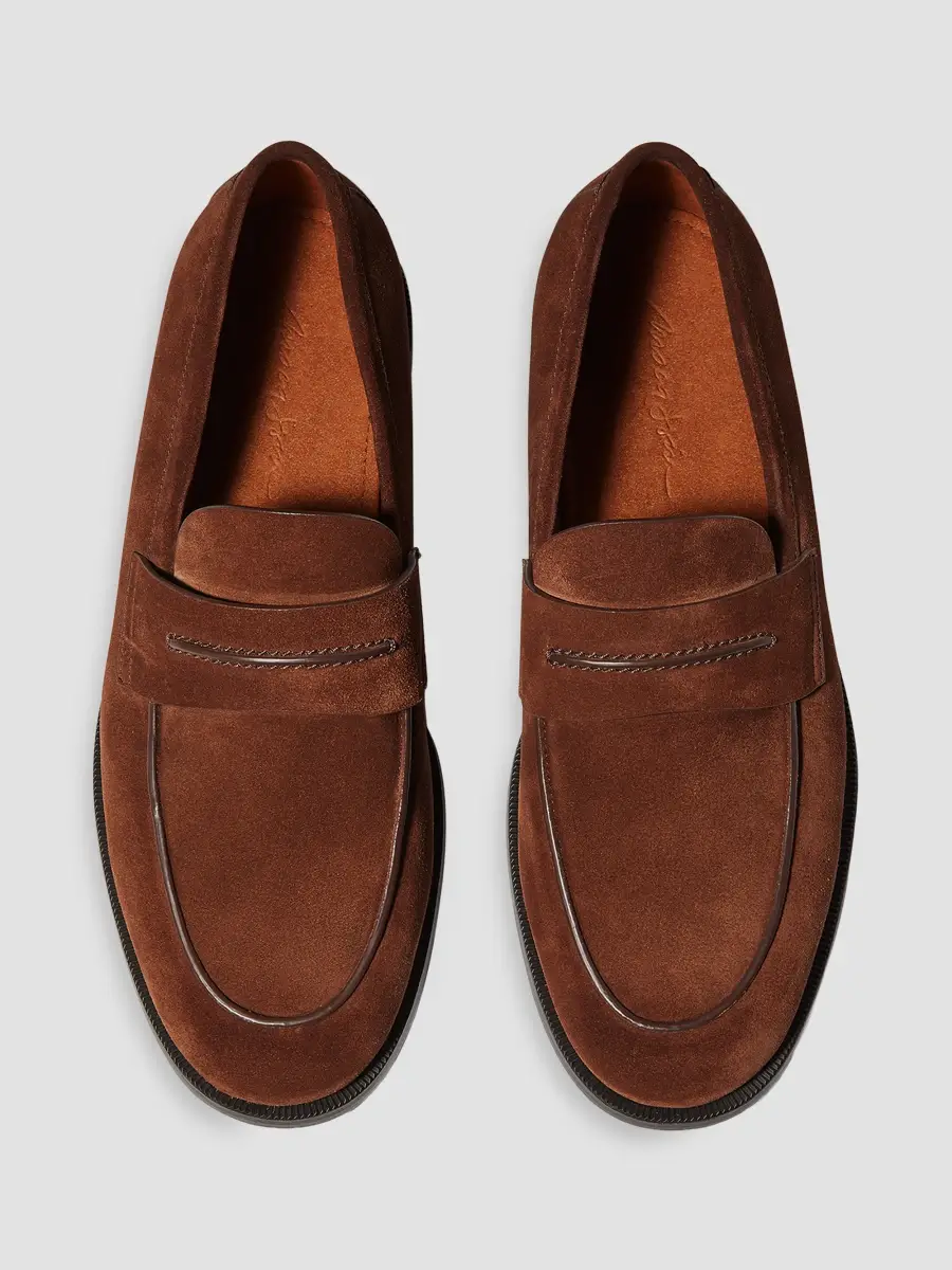 Zegna Men's Suede Mocassin Corso Loafers | Thumbnail 3 Zegna Men's Suede Mocassin Corso Loafers | Thumbnail 3