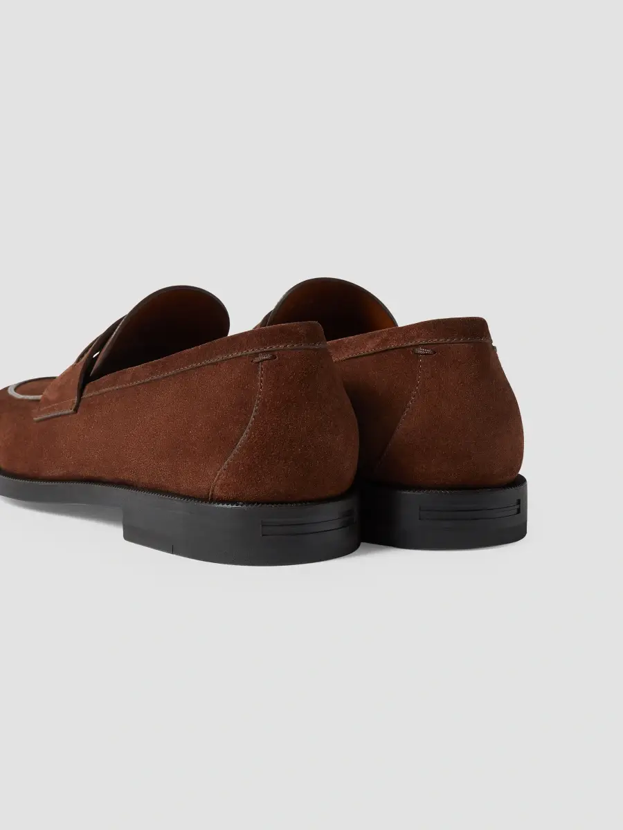 Zegna Men's Suede Mocassin Corso Loafers | Thumbnail 5 Zegna Men's Suede Mocassin Corso Loafers | Thumbnail 5