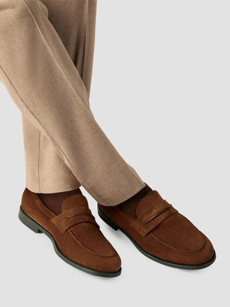 Zegna Men's Suede Mocassin Corso Loafers | Thumbnail 6 Zegna Men's Suede Mocassin Corso Loafers | Thumbnail 6