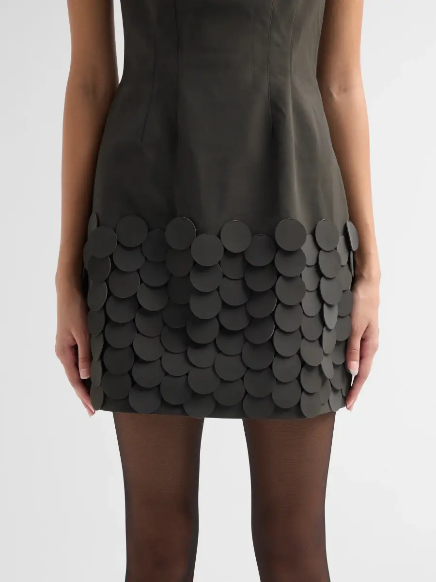 Amur Women's Mela Appliqué A-Line Mini Dress | Thumbnail 5 Amur Women's Mela Appliqué A-Line Mini Dress | Thumbnail 5
