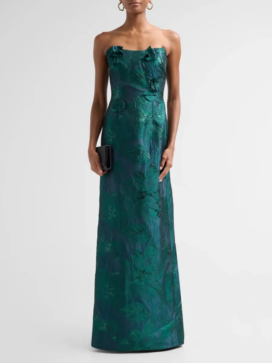 Rene Ruiz Collection Women's Strapless A-Line Fil Coupe Gown | Thumbnail 2 Rene Ruiz Collection Women's Strapless A-Line Fil Coupe Gown | Thumbnail 2