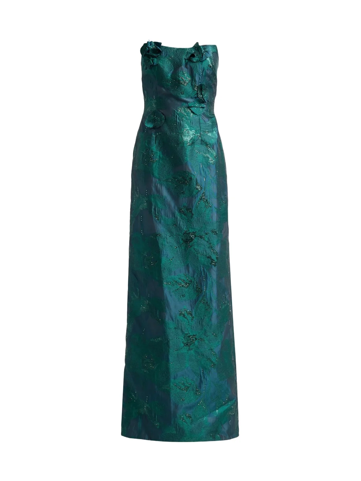 Rene Ruiz Collection Women's Strapless A-Line Fil Coupe Gown