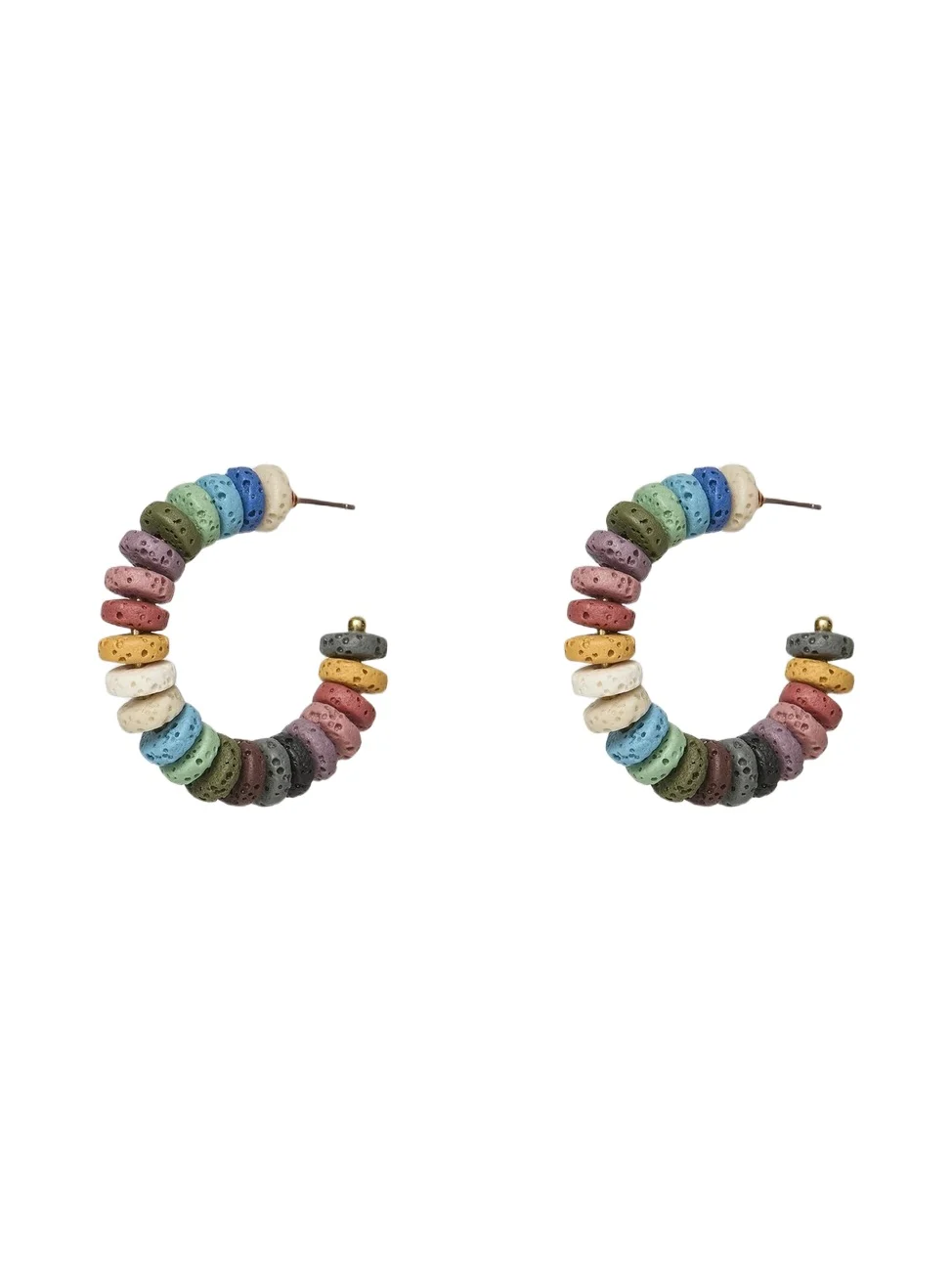 Lele Sadoughi Women's Gilded Frontier Diana Beaded Hoop Earrings