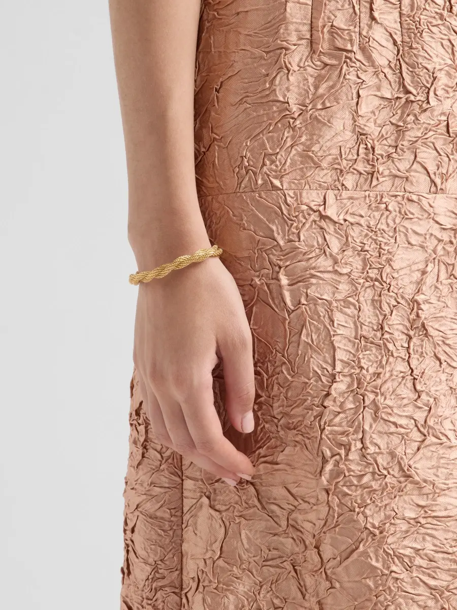 Lele Sadoughi Women's Serpentine 14K-Gold-Plated Twisted Mesh Bracelet | Thumbnail 2 Lele Sadoughi Women's Serpentine 14K-Gold-Plated Twisted Mesh Bracelet | Thumbnail 2