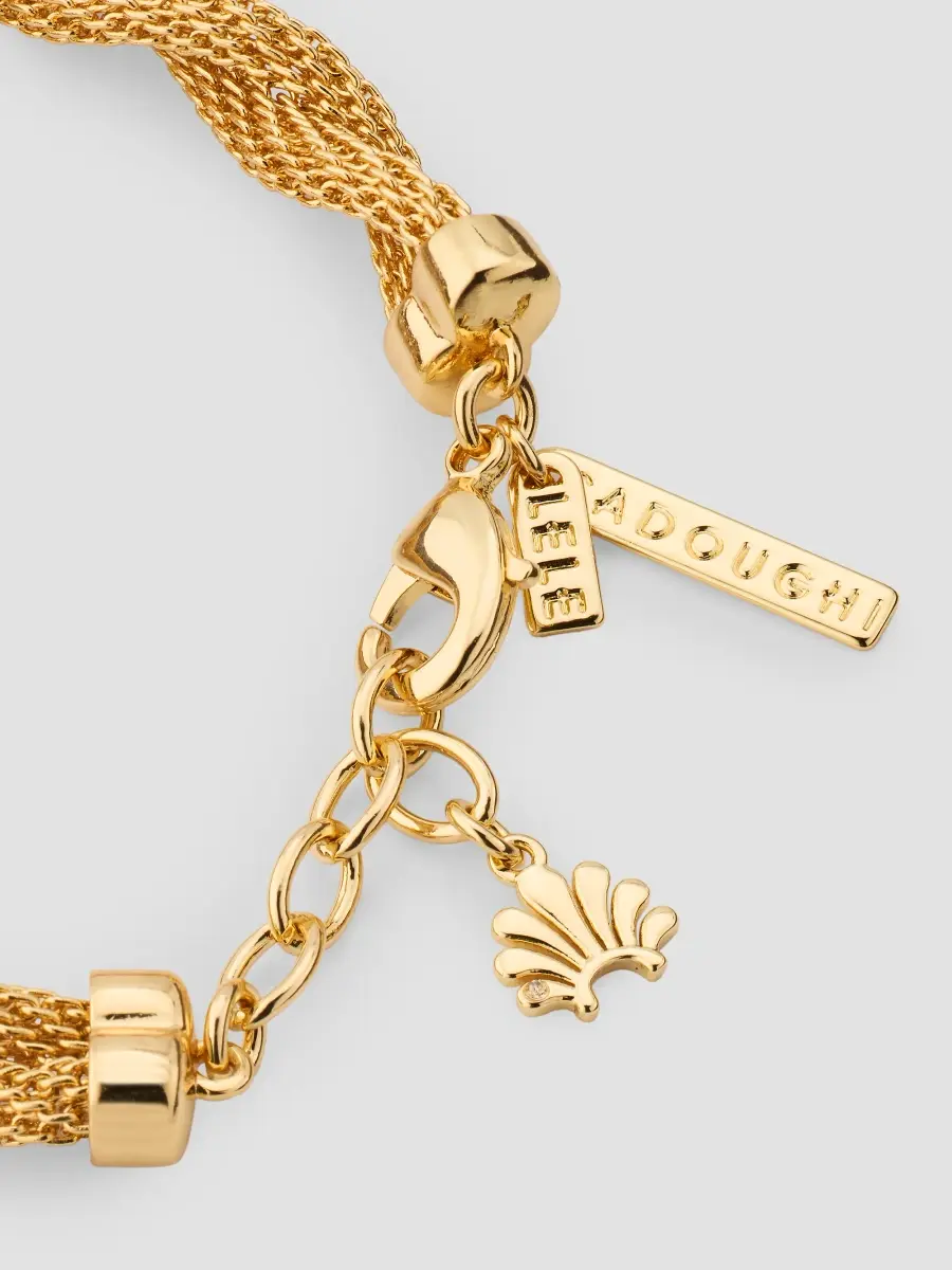 Lele Sadoughi Women's Serpentine 14K-Gold-Plated Twisted Mesh Bracelet | Thumbnail 3 Lele Sadoughi Women's Serpentine 14K-Gold-Plated Twisted Mesh Bracelet | Thumbnail 3