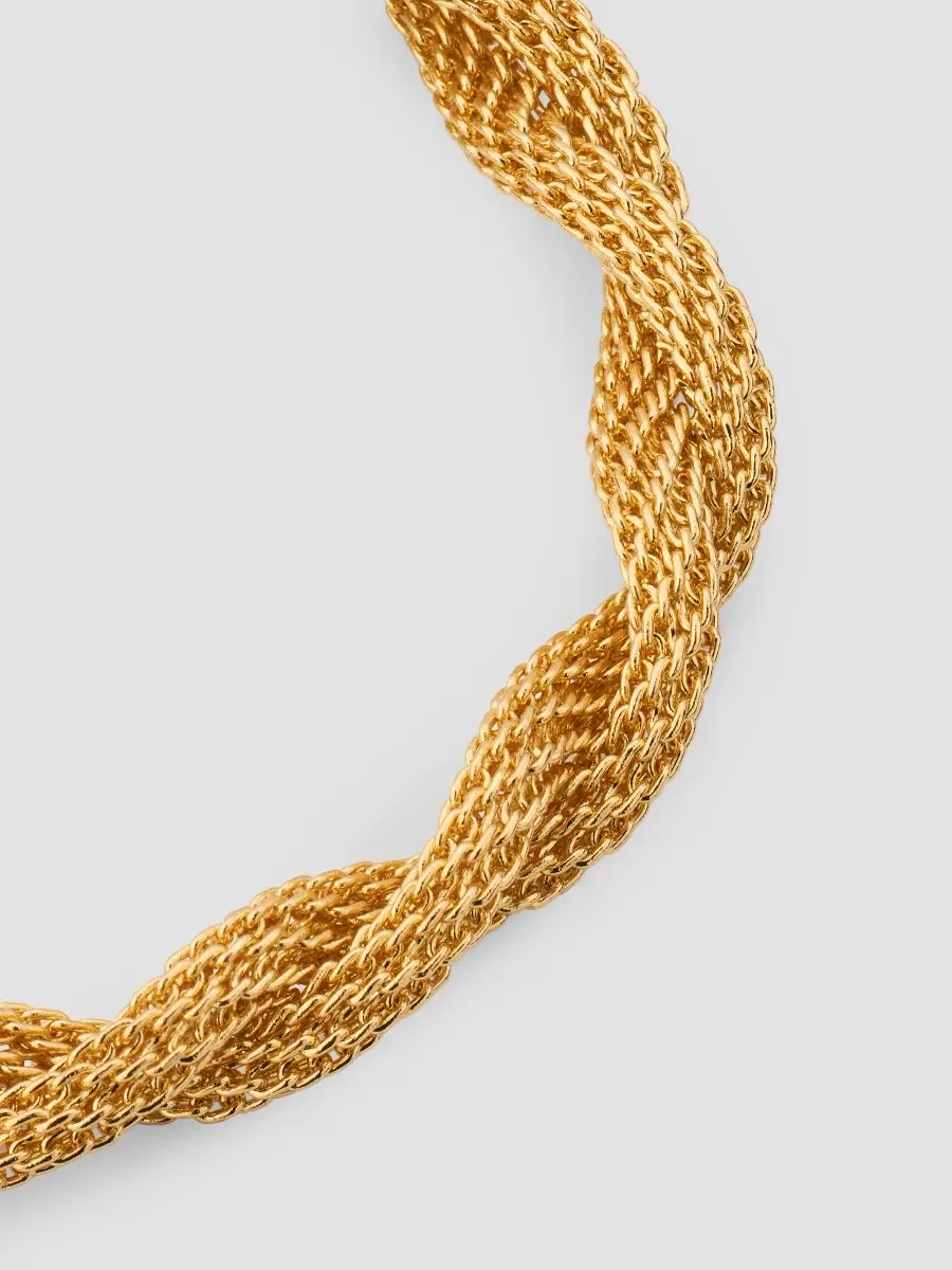 Lele Sadoughi Women's Serpentine 14K-Gold-Plated Twisted Mesh Bracelet | Thumbnail 4 Lele Sadoughi Women's Serpentine 14K-Gold-Plated Twisted Mesh Bracelet | Thumbnail 4