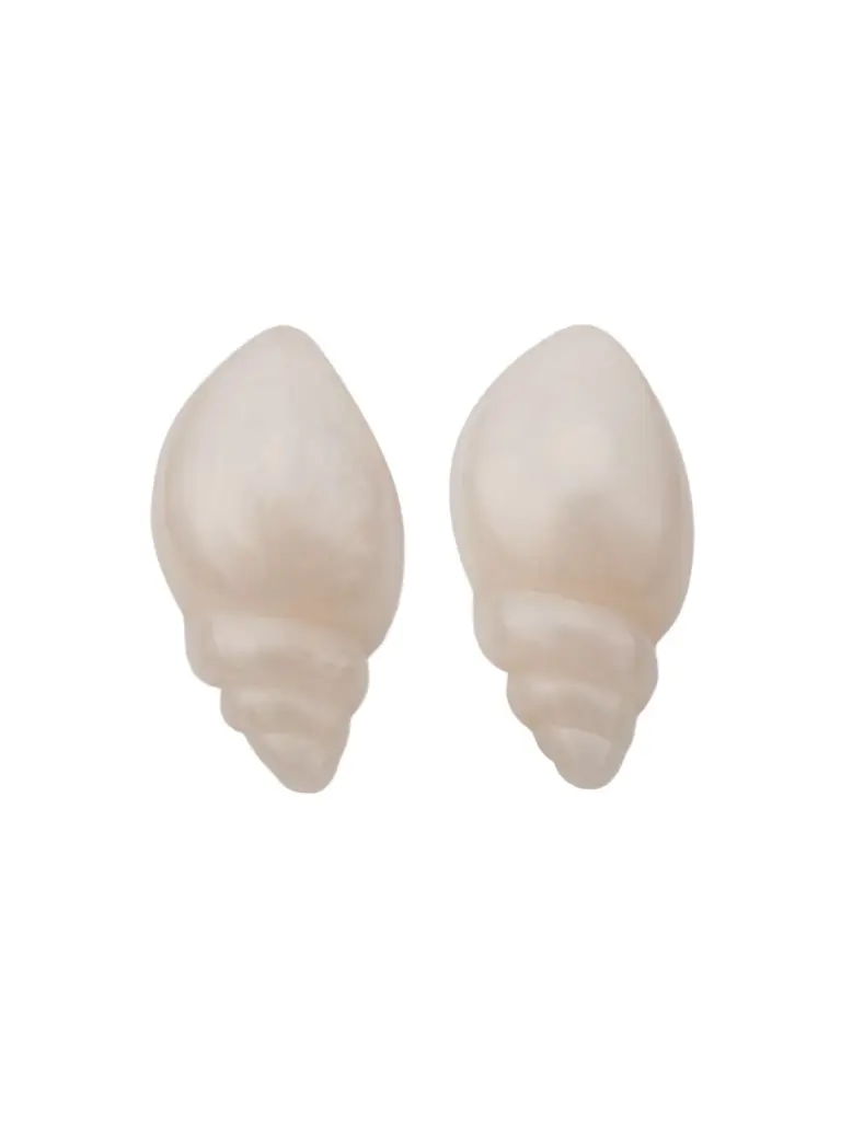 Lele Sadoughi Women's 14K-Gold-Plated & Mother-Of-Pearl Conch Shell Stud Earrings
