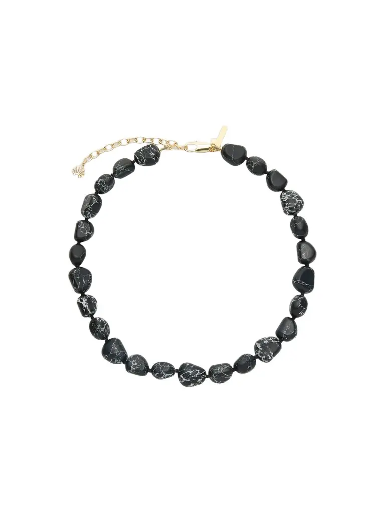 Women's Gilded Frontier 14K-Gold-Plated & Jet Beaded Necklace Women's Gilded Frontier 14K-Gold-Plated & Jet Beaded Necklace