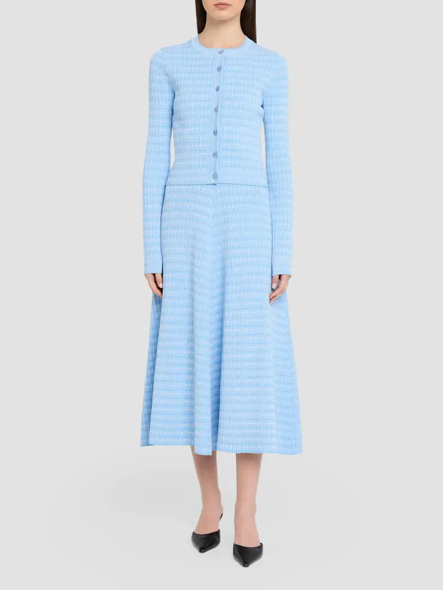 PRABAL GURUNG Women's Crewneck Fitted Cardigan | Thumbnail 2 PRABAL GURUNG Women's Crewneck Fitted Cardigan | Thumbnail 2