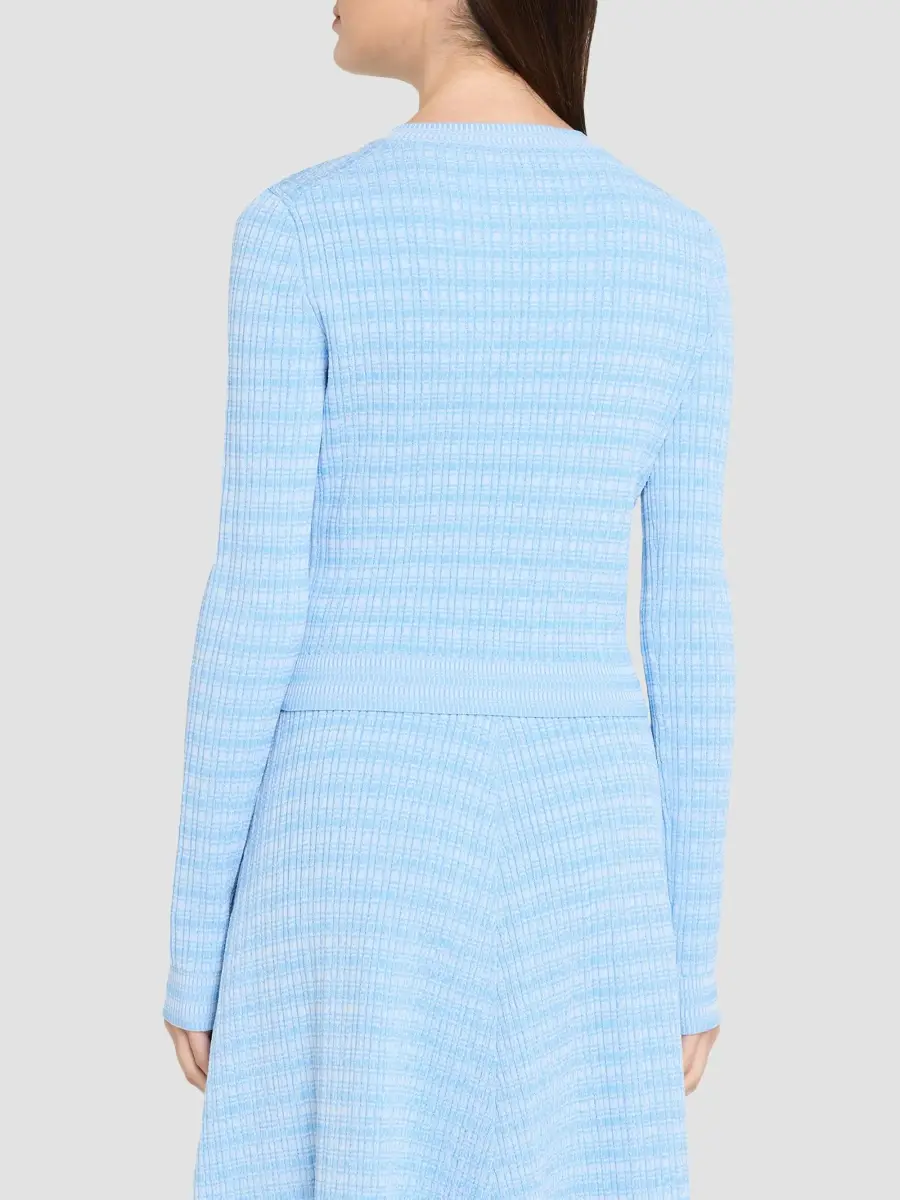 PRABAL GURUNG Women's Crewneck Fitted Cardigan | Thumbnail 3 PRABAL GURUNG Women's Crewneck Fitted Cardigan | Thumbnail 3