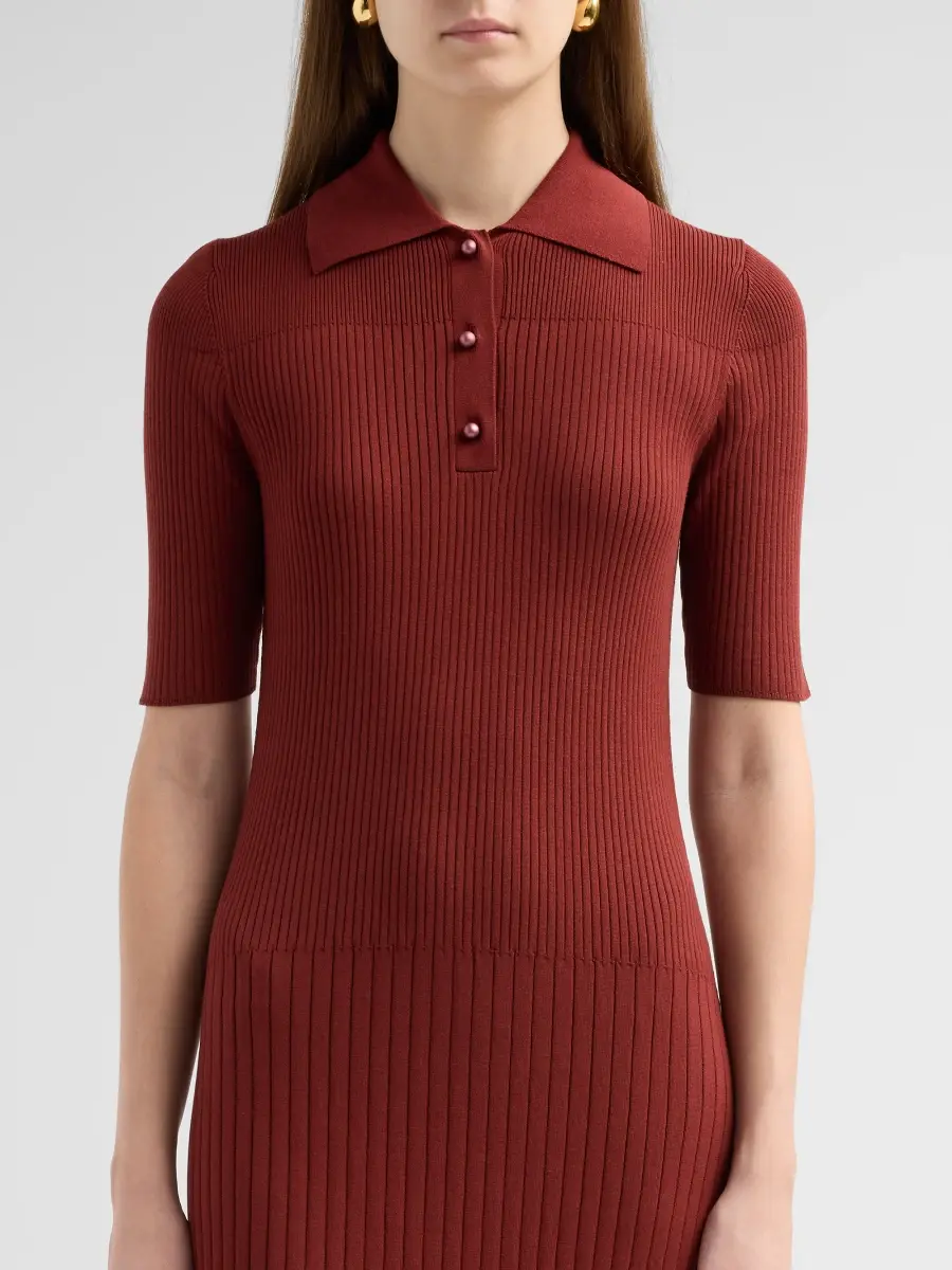 PRABAL GURUNG Women's Rib-Knit Midi Dress | Thumbnail 5 PRABAL GURUNG Women's Rib-Knit Midi Dress | Thumbnail 5