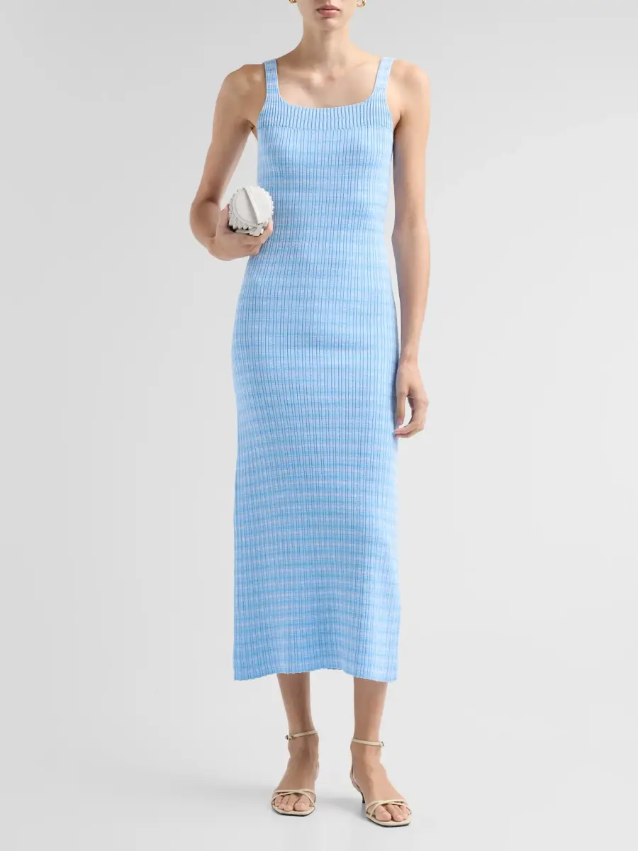 PRABAL GURUNG Women's Squareneck Tank Midi Dress | Thumbnail 2