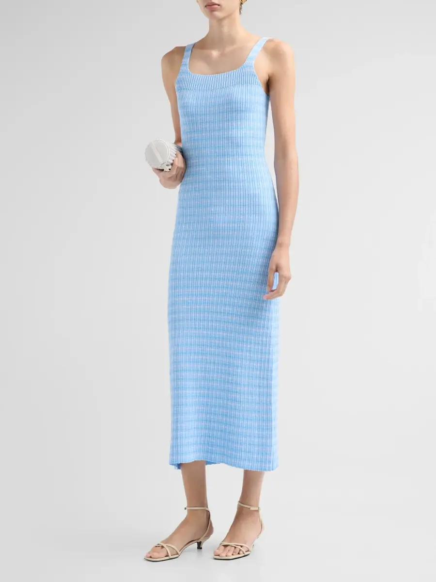 PRABAL GURUNG Women's Squareneck Tank Midi Dress | Thumbnail 4