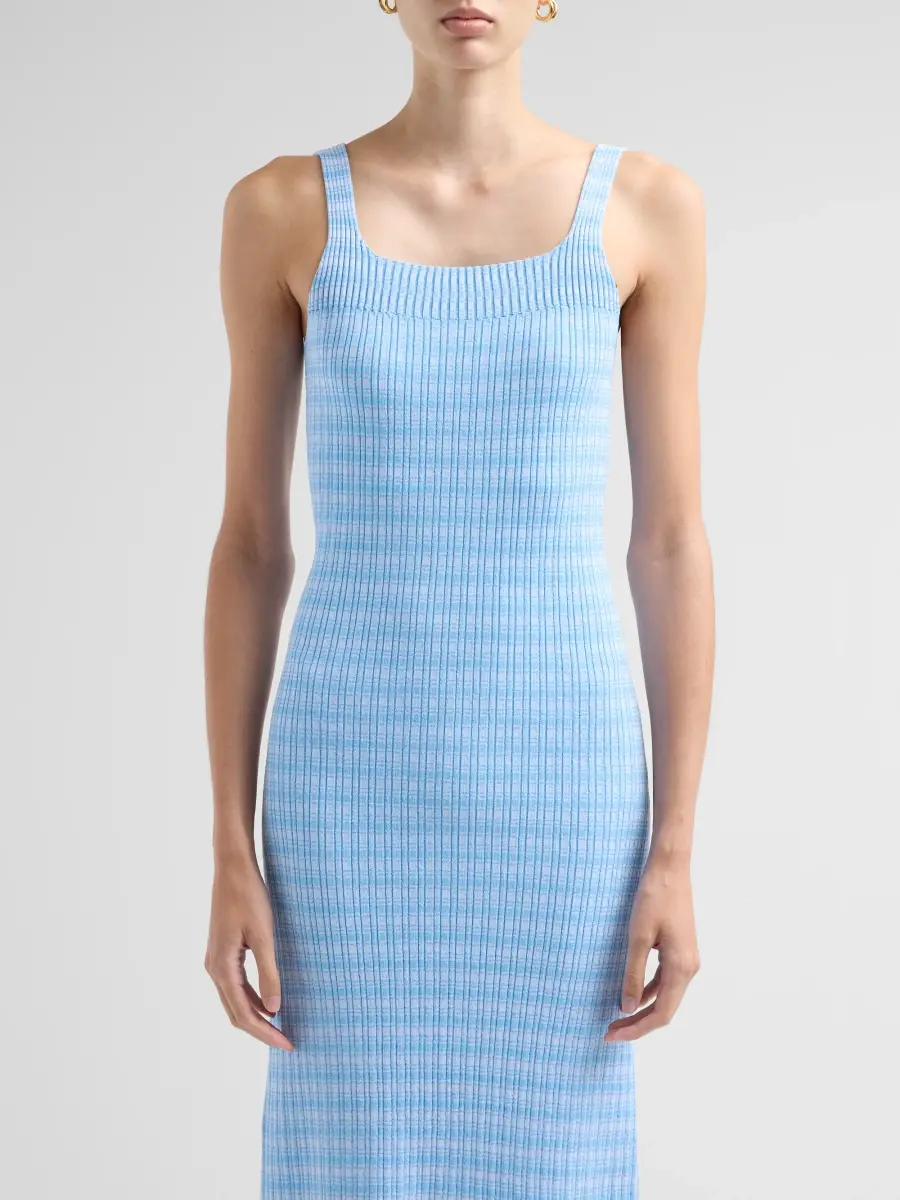 PRABAL GURUNG Women's Squareneck Tank Midi Dress | Thumbnail 5