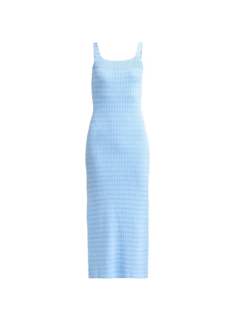 PRABAL GURUNG Women's Squareneck Tank Midi Dress