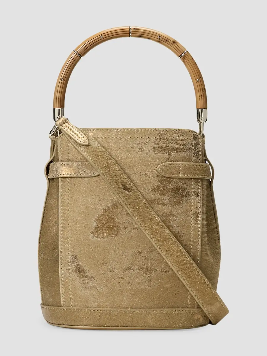 Ralph Lauren Collection Women's Small Calf Hair Bucket Bag | Thumbnail 2 Ralph Lauren Collection Women's Small Calf Hair Bucket Bag | Thumbnail 2