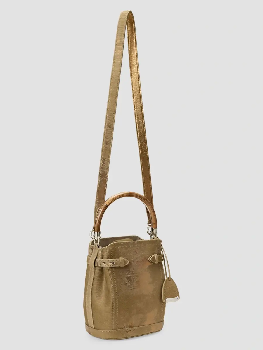 Ralph Lauren Collection Women's Small Calf Hair Bucket Bag | Thumbnail 3 Ralph Lauren Collection Women's Small Calf Hair Bucket Bag | Thumbnail 3