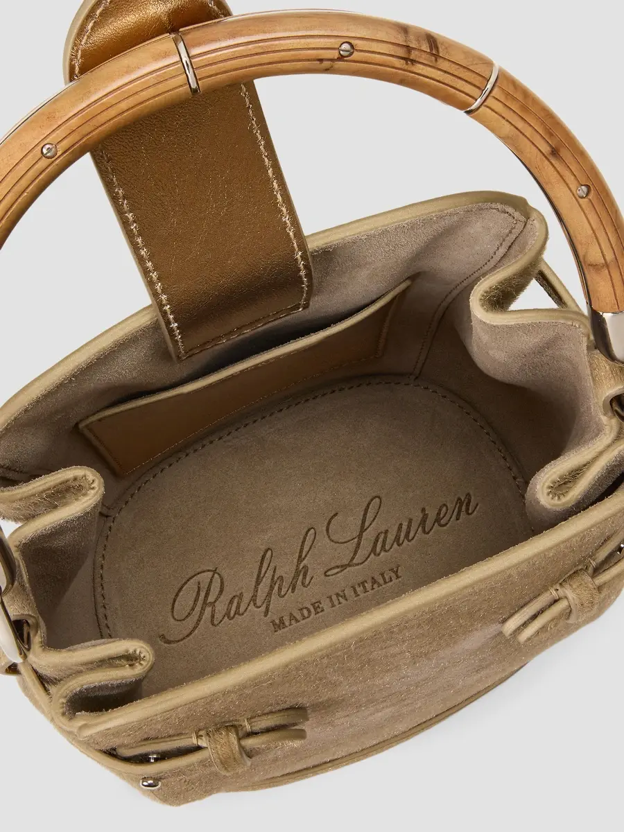 Ralph Lauren Collection Women's Small Calf Hair Bucket Bag | Thumbnail 4 Ralph Lauren Collection Women's Small Calf Hair Bucket Bag | Thumbnail 4