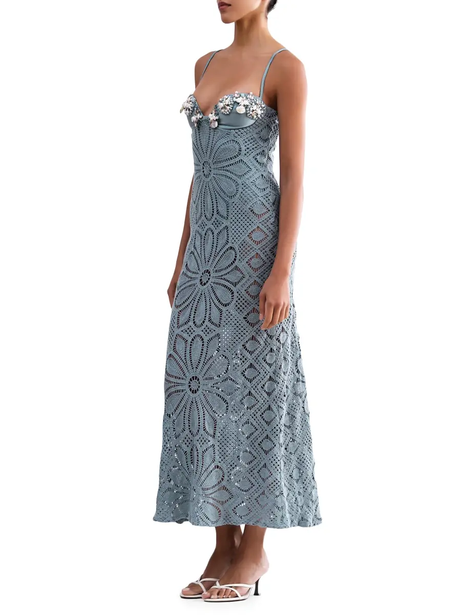 PatBo Women's Camila Coelho x Crochet Maxi Dress | Thumbnail 4 PatBo Women's Camila Coelho x Crochet Maxi Dress | Thumbnail 4