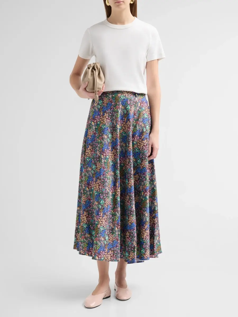 MOSCHINO Women's Floral Print Midi Skirt | Thumbnail 2 MOSCHINO Women's Floral Print Midi Skirt | Thumbnail 2