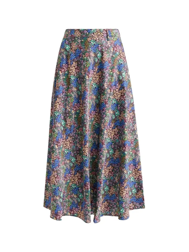 MOSCHINO Women's Floral Print Midi Skirt