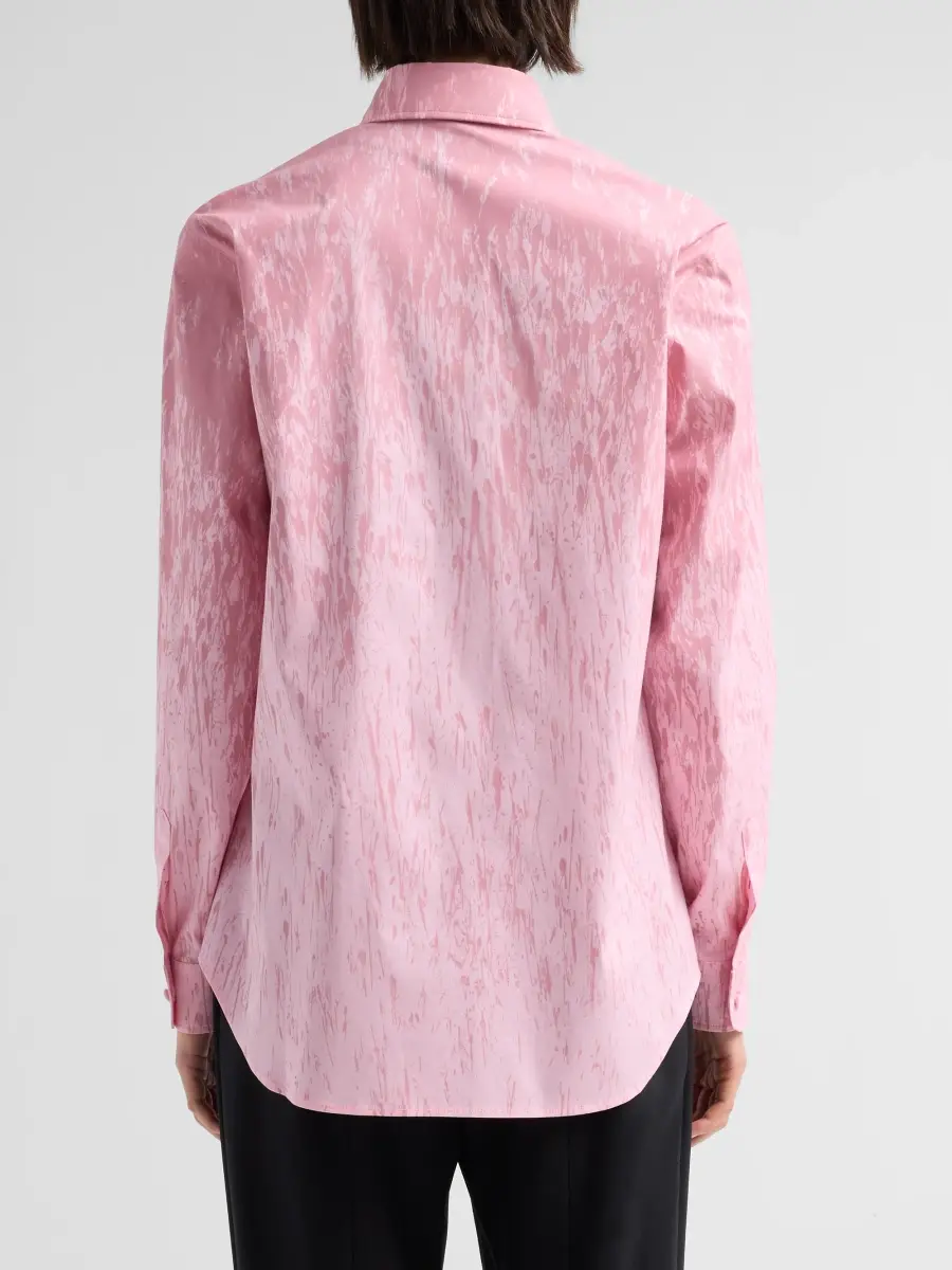 MOSCHINO Women's Printed Stretch-Cotton Button-Front Blouse | Thumbnail 3 MOSCHINO Women's Printed Stretch-Cotton Button-Front Blouse | Thumbnail 3