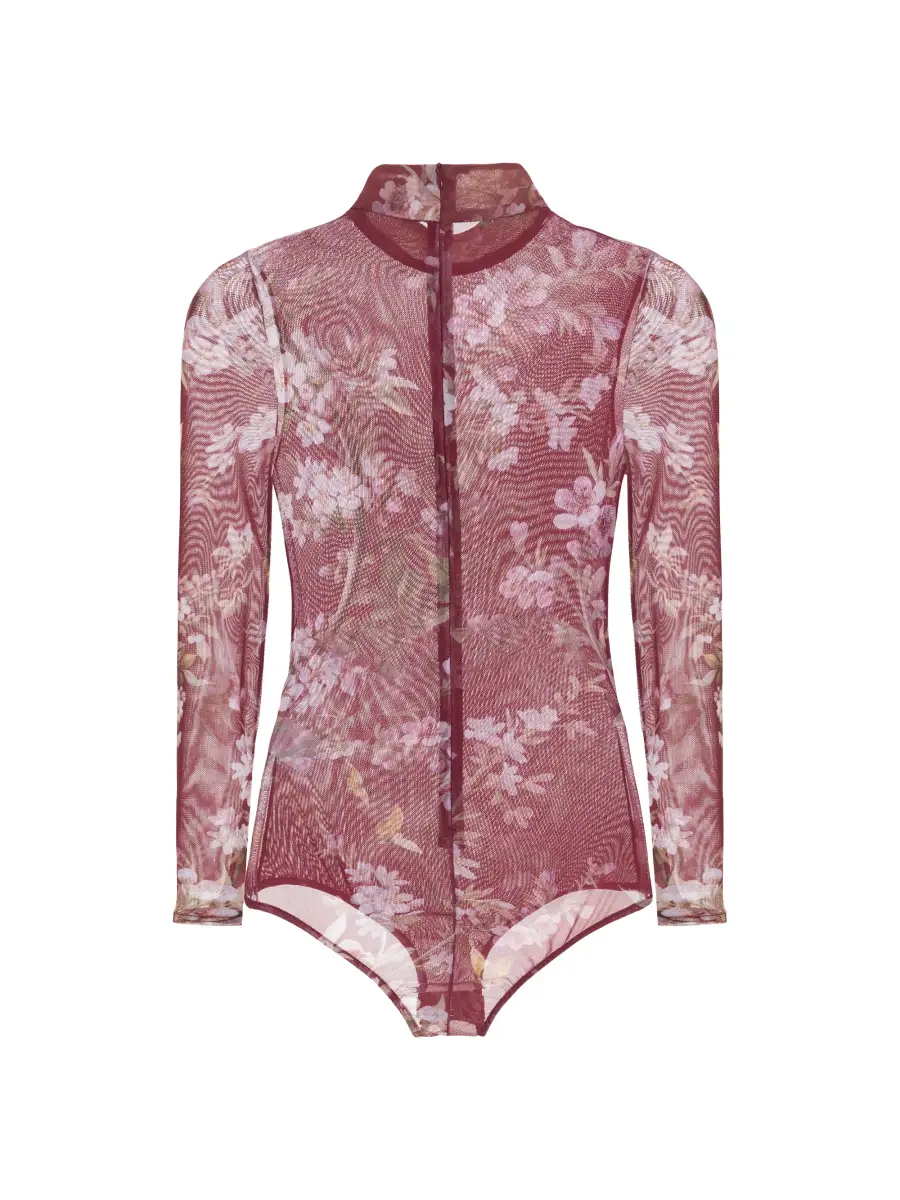 PatBo Women's Delicata Floral Mesh Bodysuit | Thumbnail 3 PatBo Women's Delicata Floral Mesh Bodysuit | Thumbnail 3
