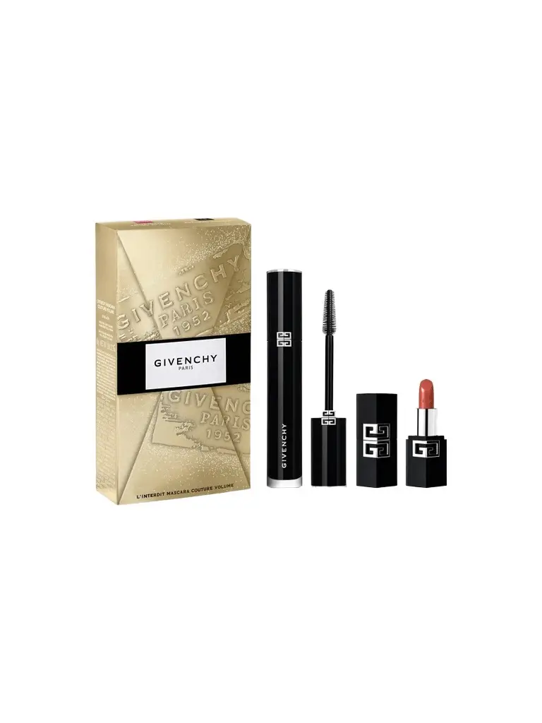 Givenchy L'Interdit Couture Volume Mascara & Le Rouge Satin Silk Lipstick Gift Set