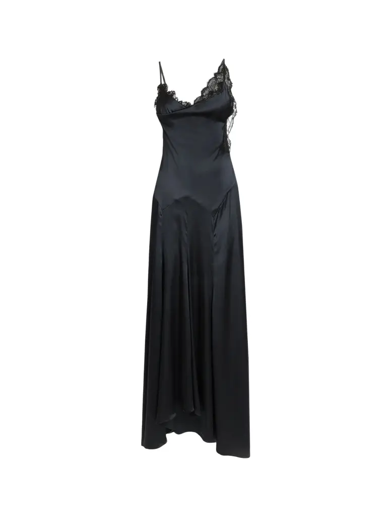 Isabel Marant Women's Aloise Lace Stretch-Silk Maxi Dress