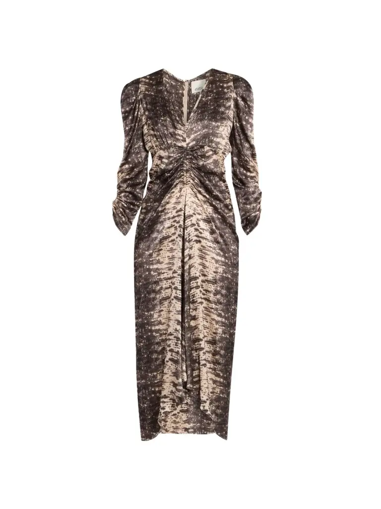 Isabel Marant Women's Albini Printed Silk Midi Dress