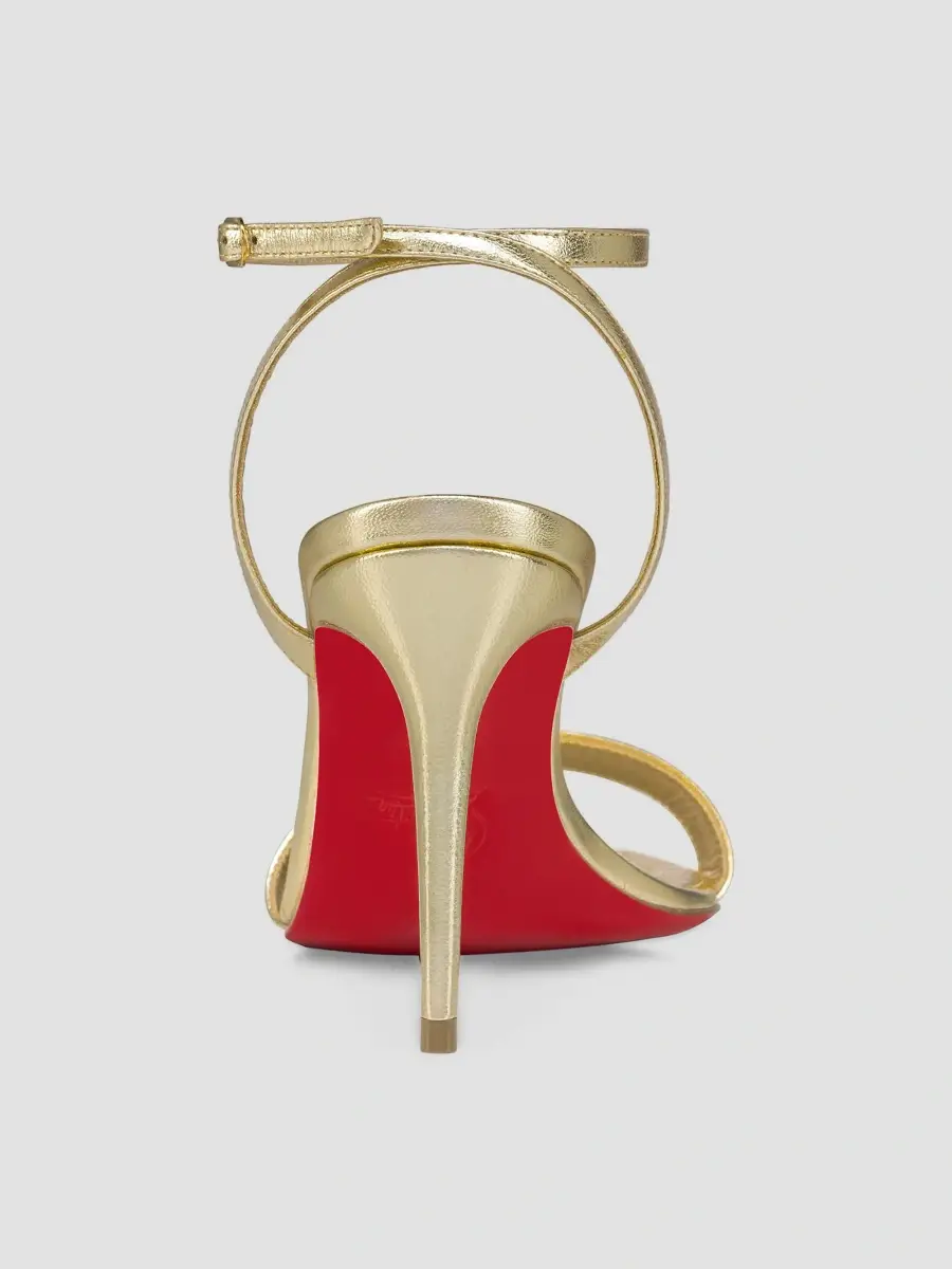 Christian Louboutin Women's Loubigirl 85MM Metallic Leather Sandals | Thumbnail 3 Christian Louboutin Women's Loubigirl 85MM Metallic Leather Sandals | Thumbnail 3