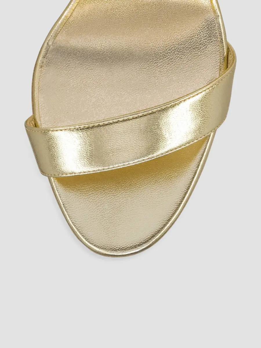 Christian Louboutin Women's Loubigirl 85MM Metallic Leather Sandals | Thumbnail 5 Christian Louboutin Women's Loubigirl 85MM Metallic Leather Sandals | Thumbnail 5