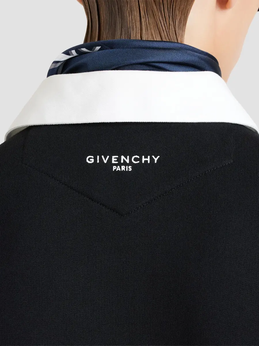 Givenchy Men's Couture Seam Polo Sweatshirt in Fleece - Black | Thumbnail 7 Givenchy Men's Couture Seam Polo Sweatshirt in Fleece - Black | Thumbnail 7