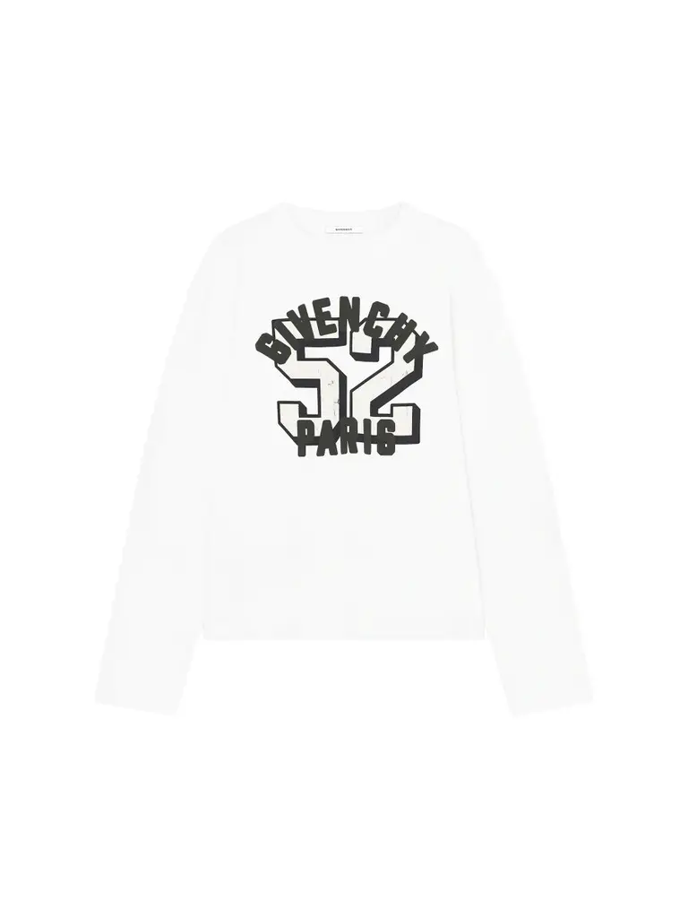 Men's Boxy-Fit T-Shirt in Cotton with Print - White Men's Boxy-Fit T-Shirt in Cotton with Print - White